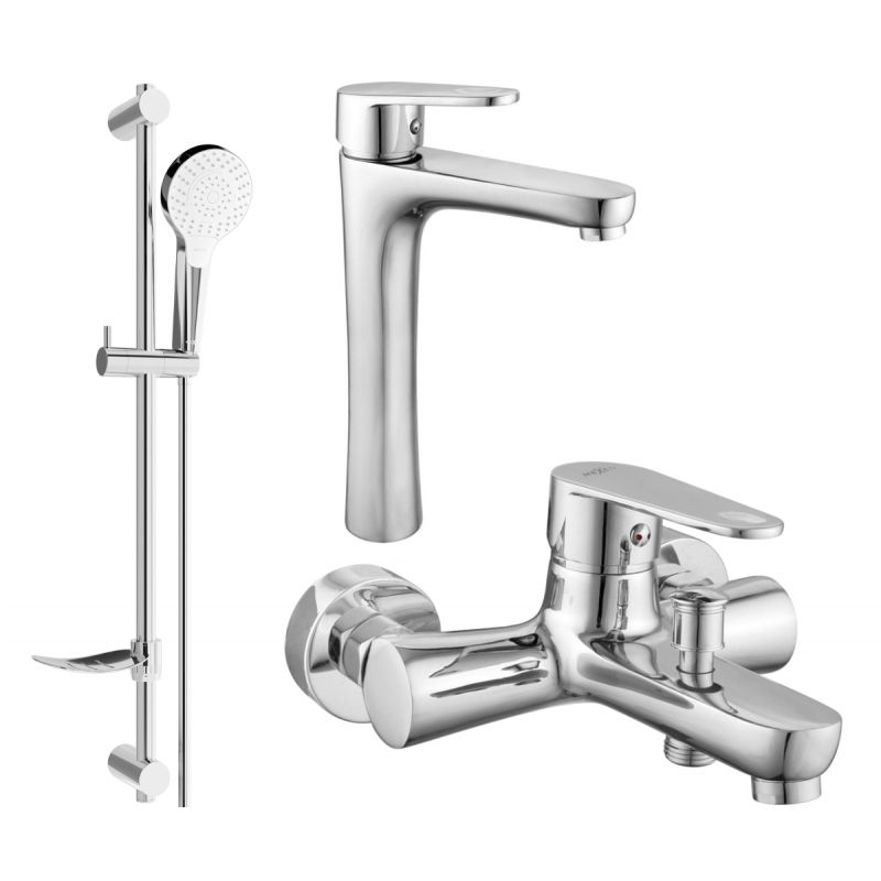 Zestaw wannowy Mexen Kama chrom 72513DF05-00 1 szt.