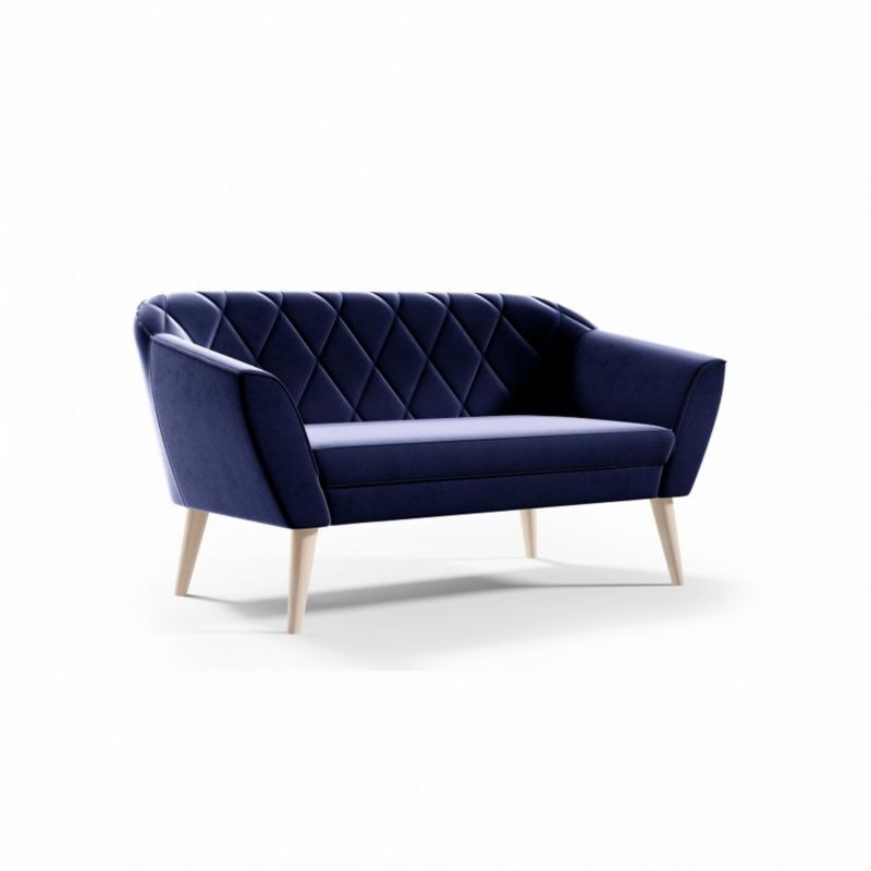 Sofa Bettso Viva 2 140 cm z miękkim oparciem granatowy 1szt.