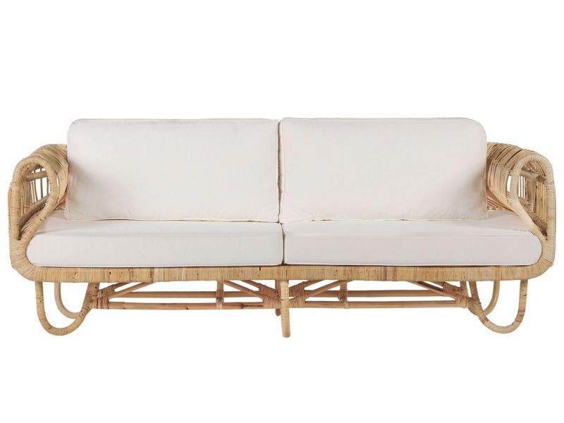 Sofa dwuosobowa Dolcedo Rattan Beżowy 1 szt.
