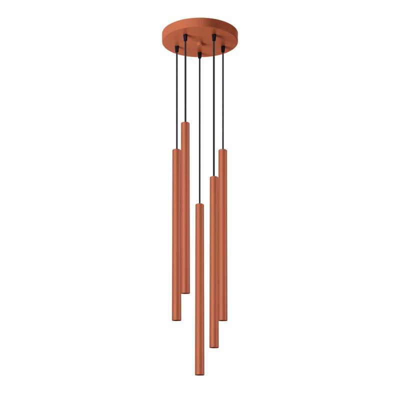 Lampa Wisząca Sollux Lighting PASTELO 5P ochra czerwona 1 szt.