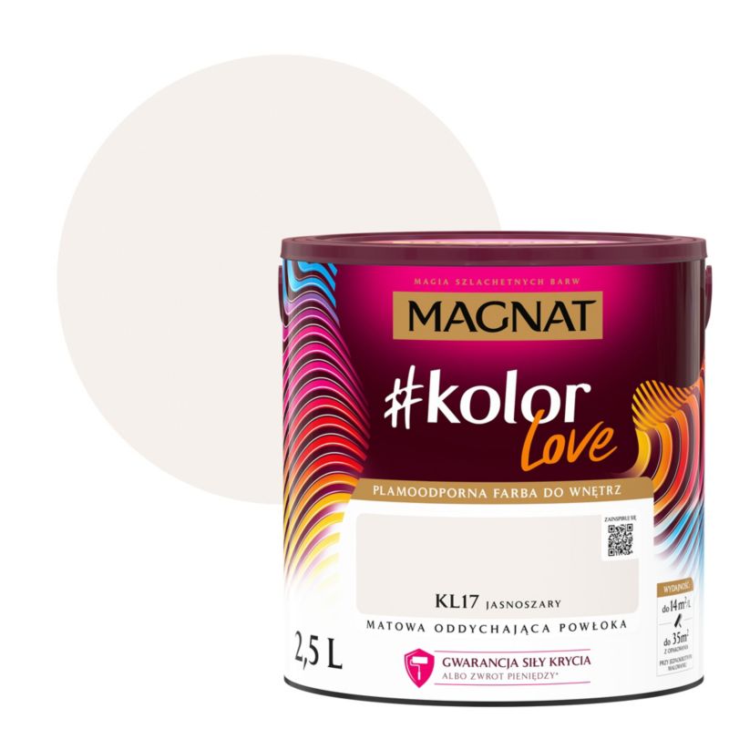 Farba kolorowa Magnat #kolorLove KL17 jasnoszary 2,5 l