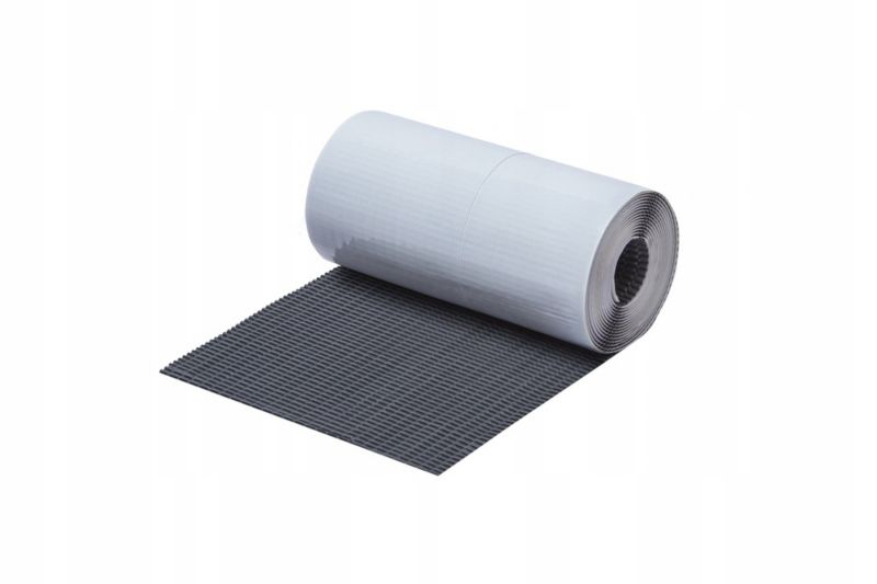 Taśma kominowa 4ROOF IZOMIN QUADRO 300mm 5m x 2rolki - 10mb antracyt super elastyczna, odporna 1kpl.