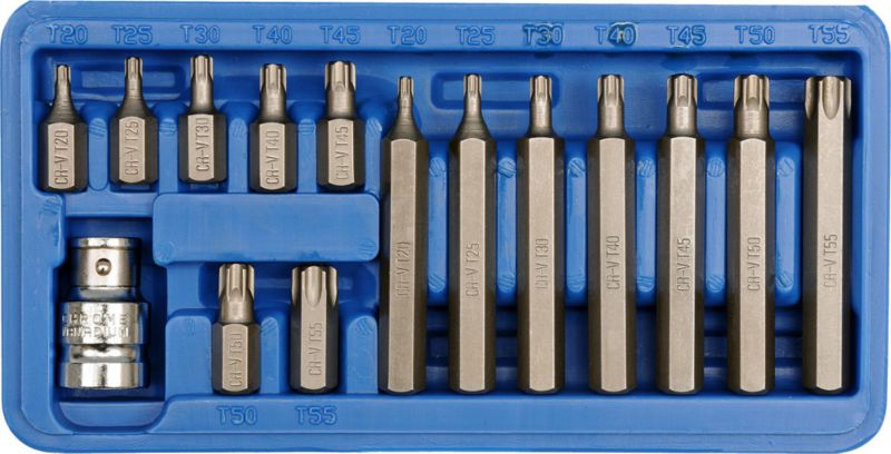 Klucze specjalne Voerl torx T20-T55 15 części