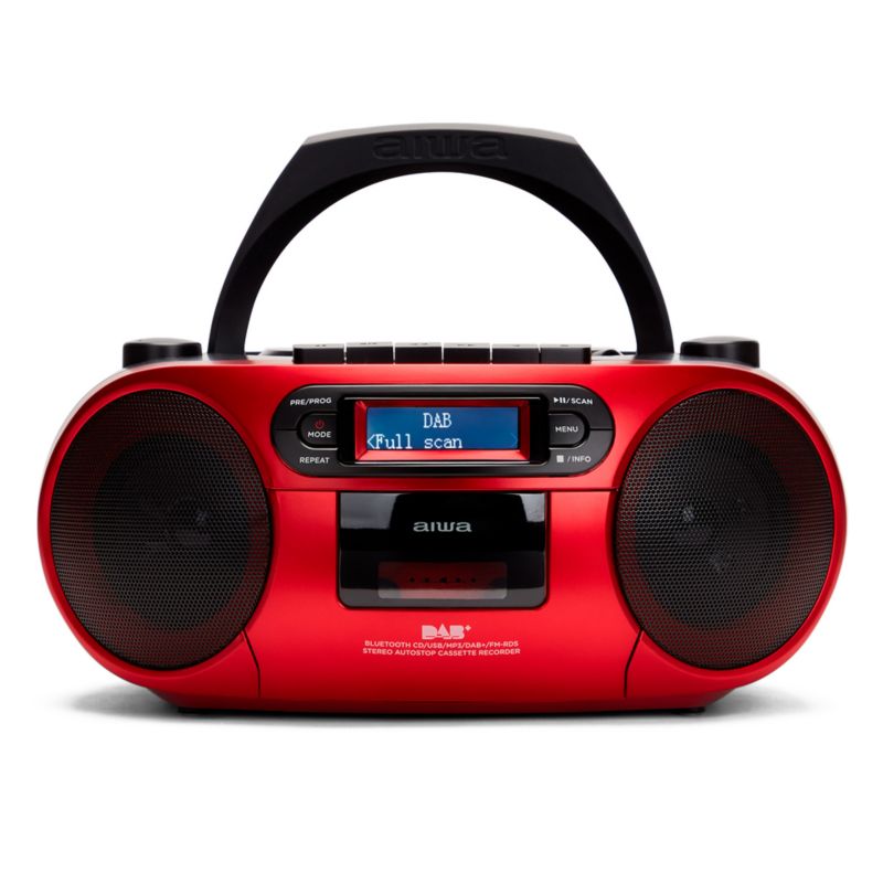 Boombox AIWA BBTC-660DAB/RD z DAB+ Czerwony 1szt.