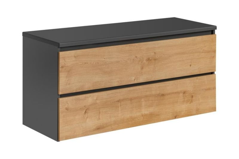 Szafka Comad pod umywalkę MONAKO GREY OAK 823 120cm szary/dąb 1 szt