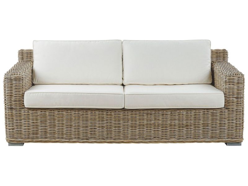 Sofa dwuosobowa Ardea Rattan Jasnobrązowy 1 szt.