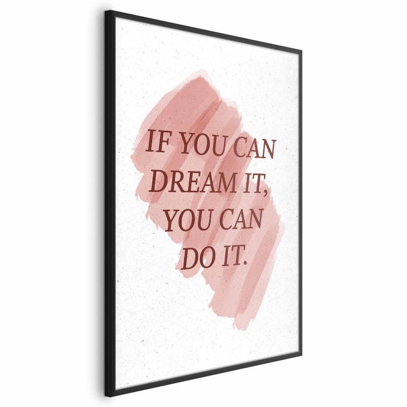 Plakat Artgeist You Can Do It 21x30 cm z ramą czarną 1 szt