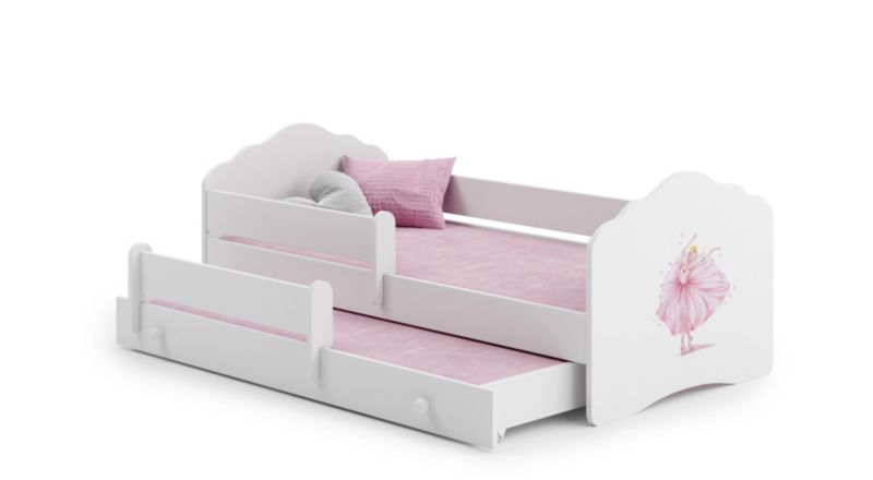 Łożko podwójne Kobi FALA 160x80 Księżniczka w koronie 1 szt.