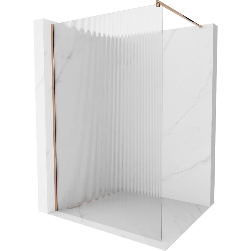 Ścianka prysznicowa Mexen Kioto różowe złoto 100x200 cm 800-100-101-60-09 1 szt.