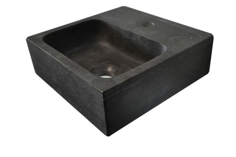 Umywalka Wiesbaden mała kamienna ręcznie wykonana 30x30x10 cm 1szt