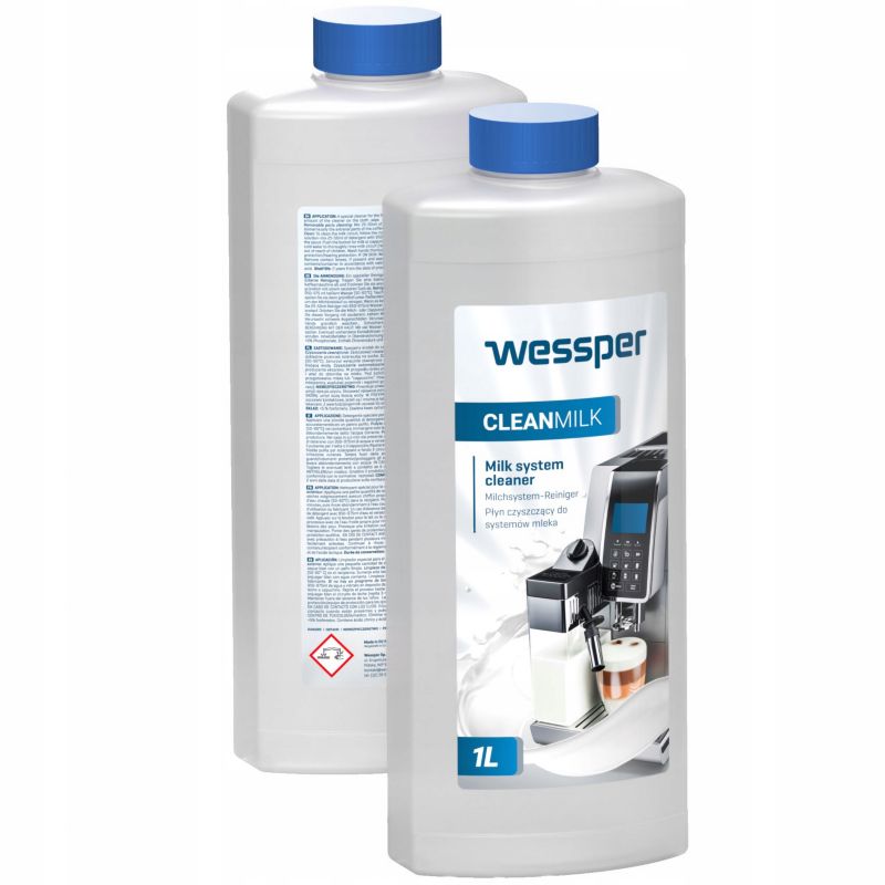 Płyn do czyszczenia, Wessper, do systemów mleka w ekspresach, uniwersalny, 1L, 1szt