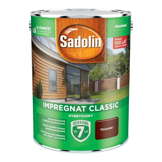 Impregnat do drewna Sadolin Hybrydowy palisander 4,5 l