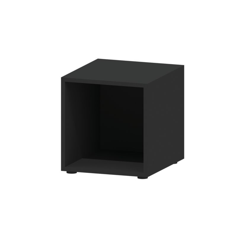 Półka BOX400 Clickform Murso by Cezar Czarny RAL9005 Mat MDF 1 szt.