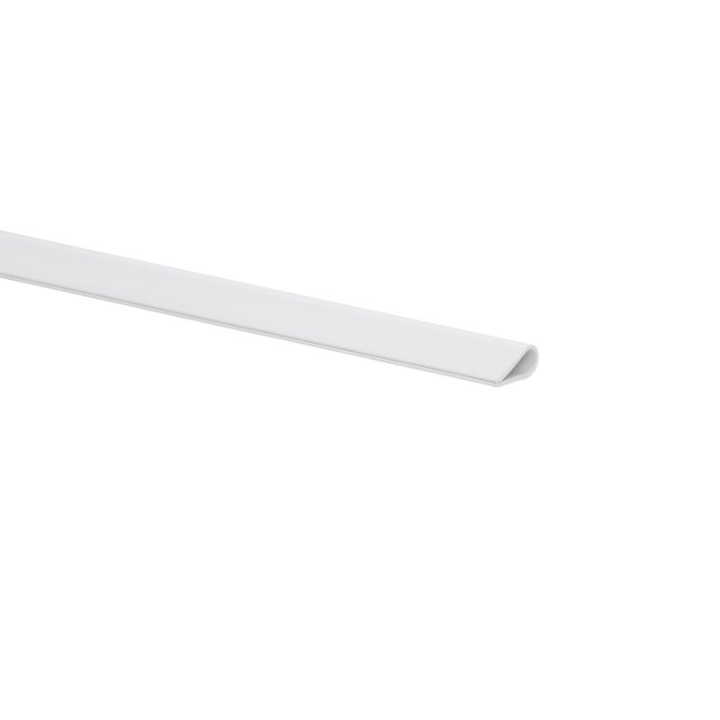 Profil zaciskowy PVC 1000 x 15 x 5 x 1 mm biały połysk