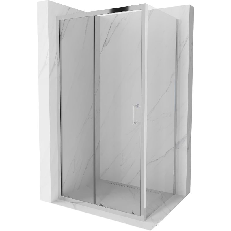 Kabina prysznicowa prostokątna Mexen Apia chrom transparent 840-130-090-01-00 1 szt.