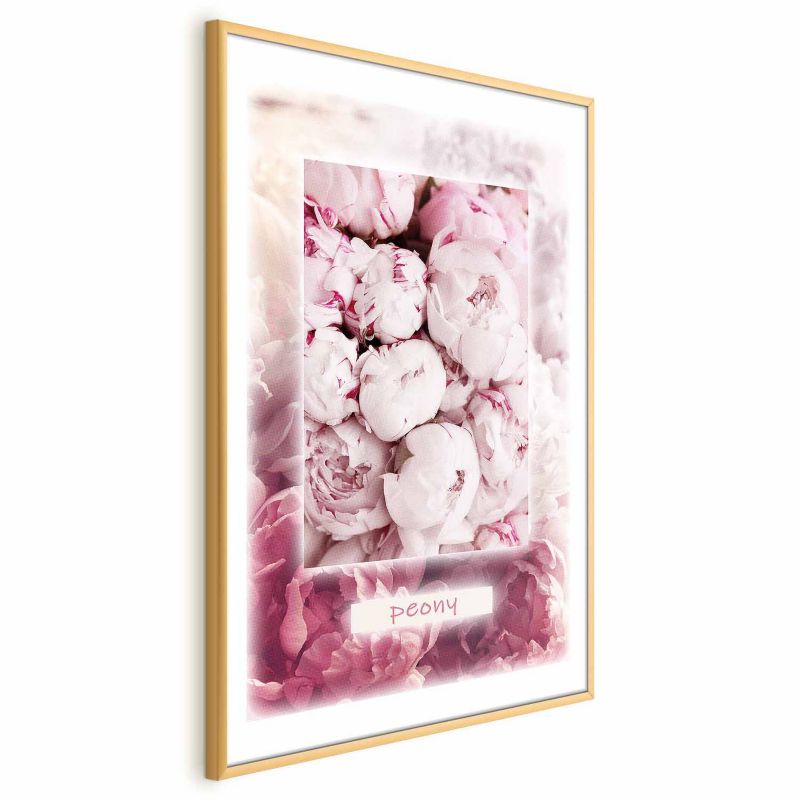 Plakat Artgeist Delikatność wiosny 21x30 cm z ramą złotą 1 szt