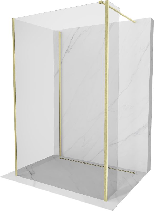 Ścianka prysznicowa walk-in Mexen Kioto złota 120 x 95 x 30 cm 800-120-095-221-55-00-030 1 szt.