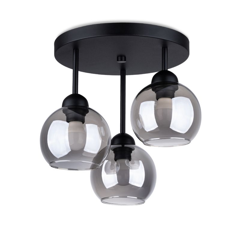 Żyrandol Sollux Lighting ALINO 3 czarny 1 szt.