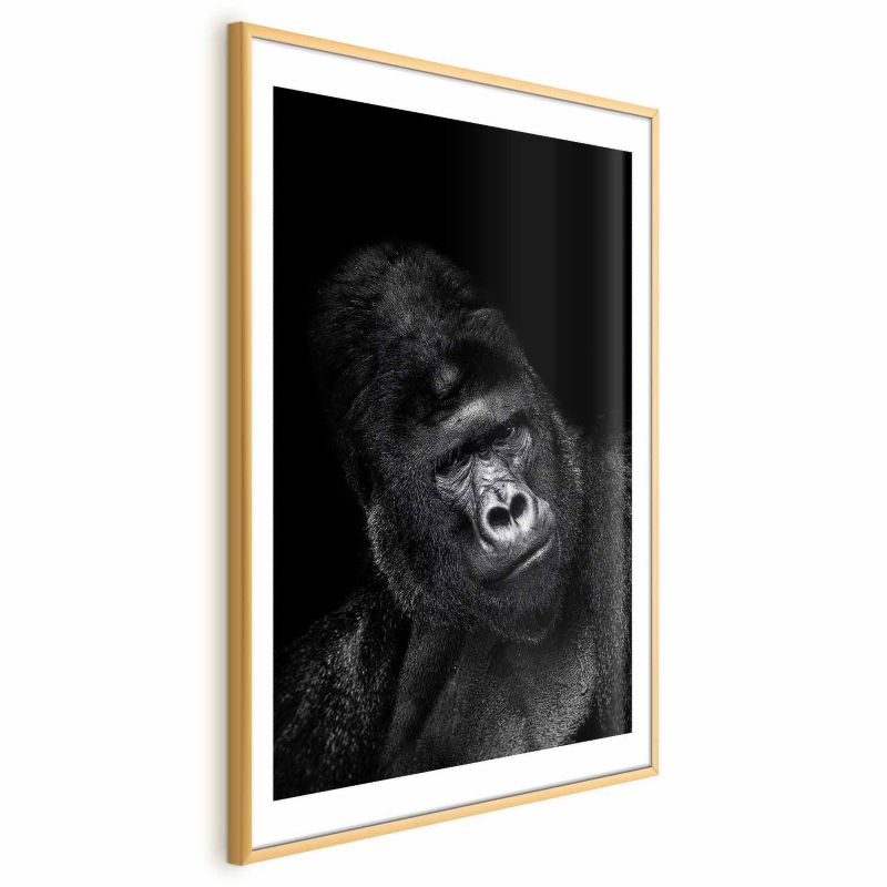 Plakat Artgeist Goryl 60x90 cm z ramą złotą 1 szt
