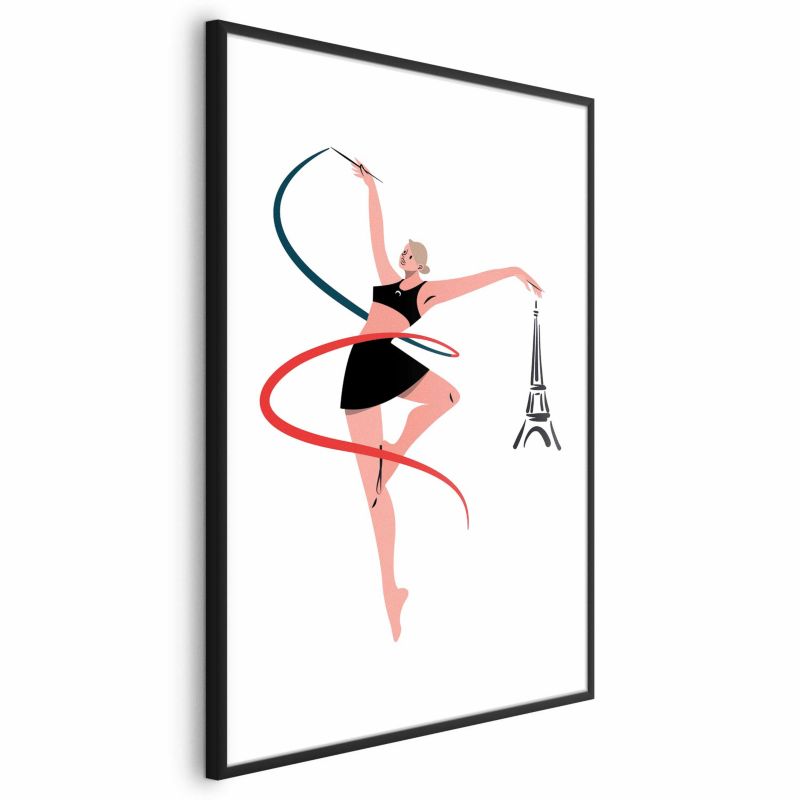 Plakat Artgeist Gimnastyka artystyczna 29,7x42 cm z ramą czarną 1 szt