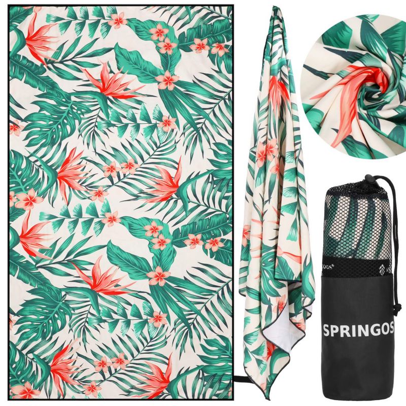 Ręcznik szybkoschnący, kompaktowy Springos 90x180 cm mikrofibra, na plaże, kemping 1 szt.