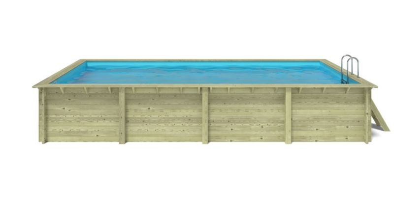 Basen drewniany Aqua ALTANKA 8,5x4,35 - H.1,45 m - z filtracją, BAS7309OSPL, 1szt.