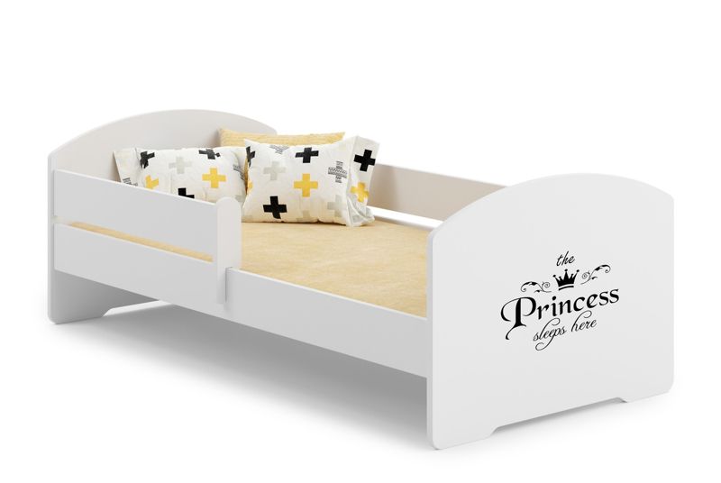 Łożko dziecięce Kobi LUK z barierką 140x70 Kobi Princess 1 szt.