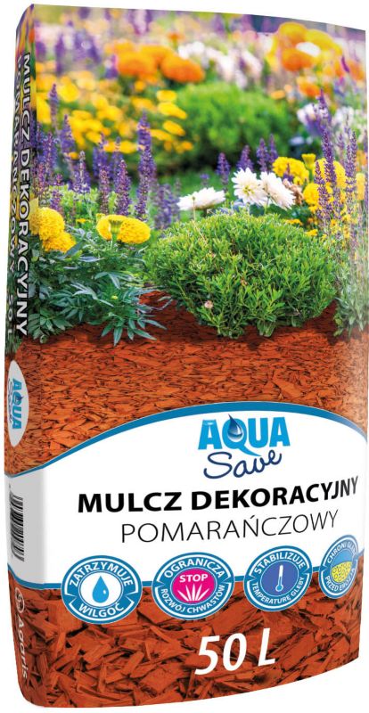 Zrębki dekoracyjne Aqua Save pomarańczowa 50 l