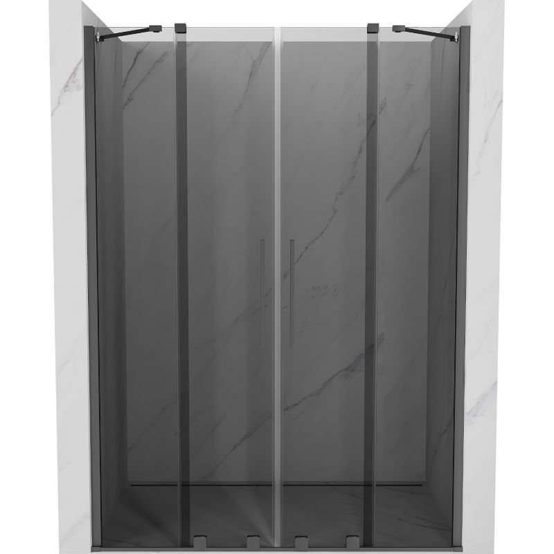 Drzwi prysznicowe rozsuwane Mexen Velar grafit 140 cm 1 szt.