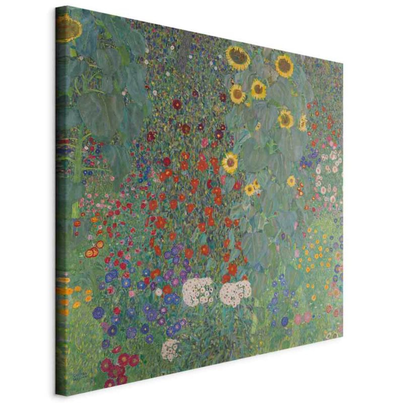 Obraz Artgeist Ogród ze słonecznikami 80 x 80 cm płótno włoskie 1 szt