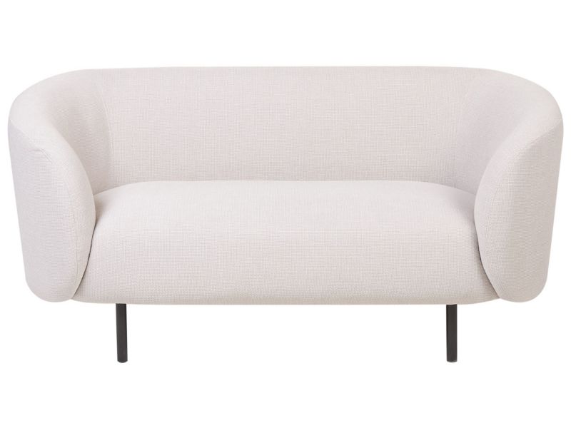 Sofa dwuosobowa tapicerowana beżowa Loen 1 szt.