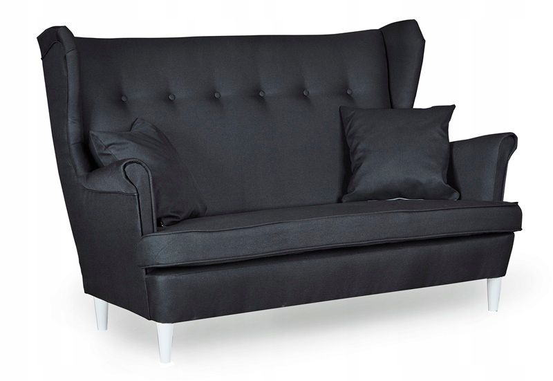 Sofa kanapa uszak do salonu nierozkładana Family Meble ARI czarna 1szt