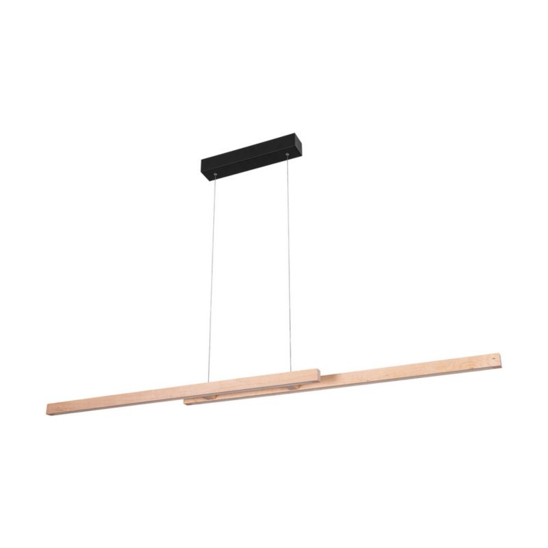 Drewniana Lampa Wisząca SPOT Light 2xLED 28.5W Naturalna Brzoza FSC, Ściemniacz Dotykowy, 1 szt.
