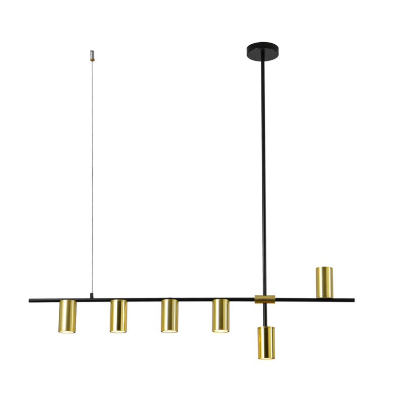 Lampa wisząca Light Prestige Arizona 6 x GU10 czarno-złota 1 szt.