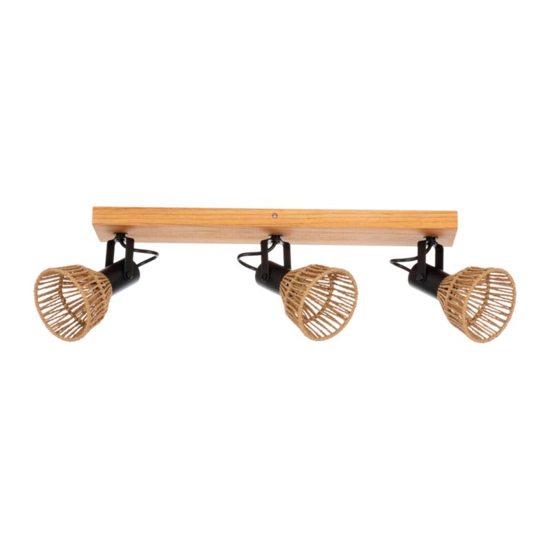 Lampa sufitowa LightLogic LL GORTA EL-3 66435 spot boho pleciony papier 1 szt.