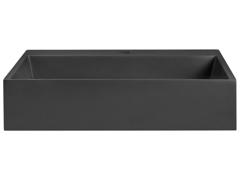 Umywalka podwieszana 50 x 38 cm czarna Quenko 1 szt.