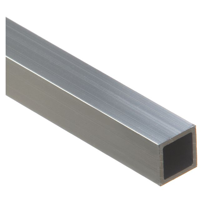 Rura czterokątna Cezar 15 x 15 x 1,5 mm 1 m aluminium naturalne