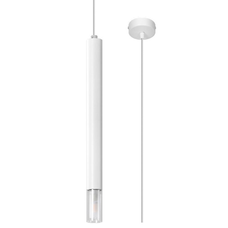 Lampa wisząca Sollux Lighting WEZYR 1 biała 1 szt.