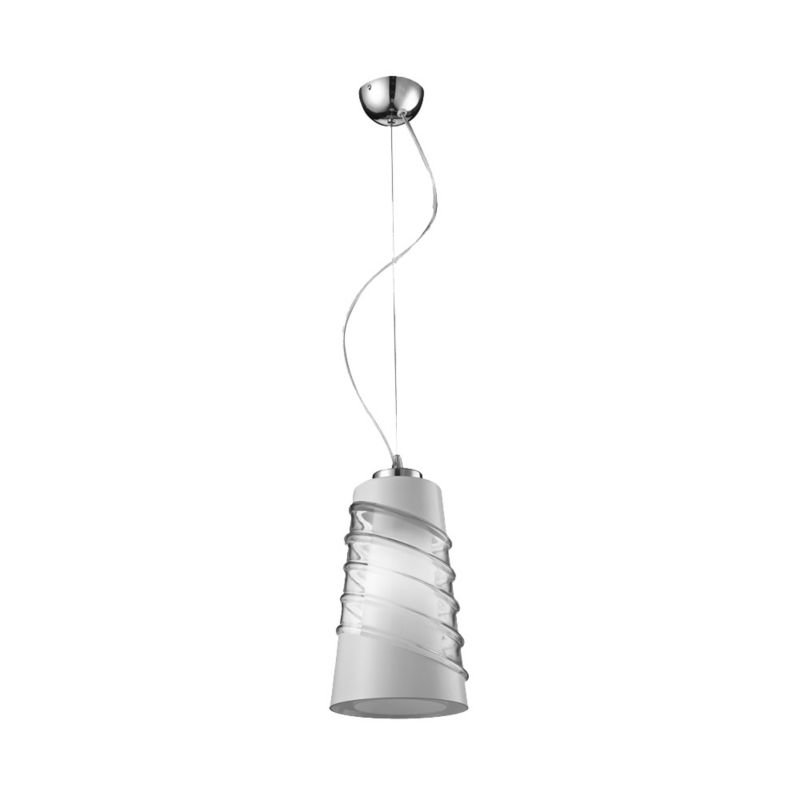Lampa Wisząca SPOT Light 1xE27 60W Kompozycja Harmonii z Transparentno Białym Kloszem, Polski Producent 1 szt.