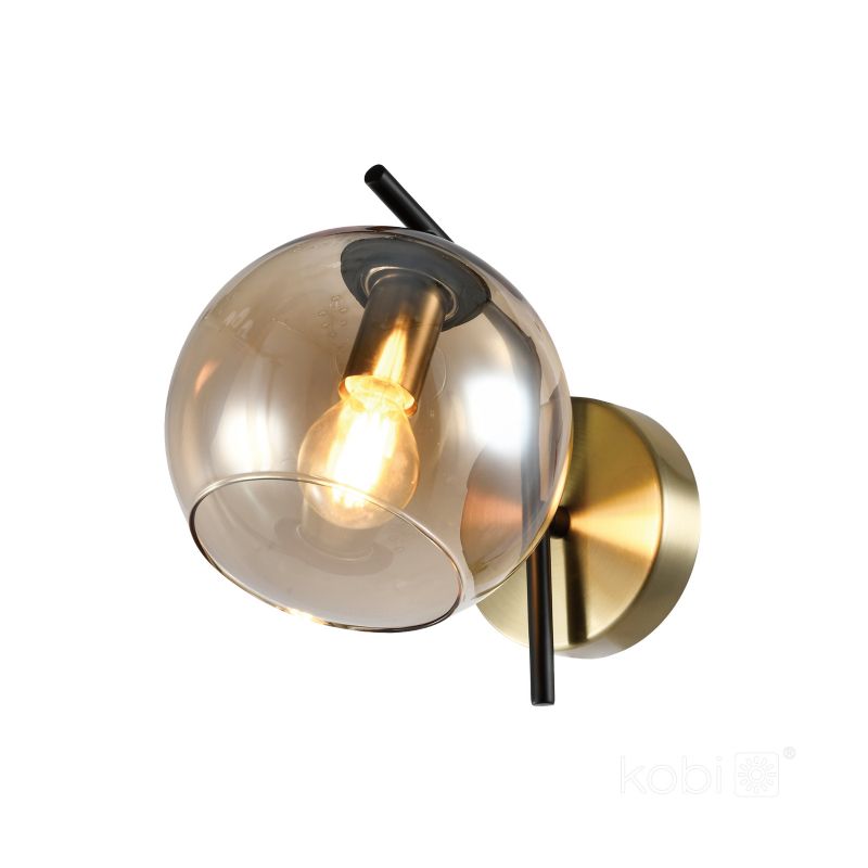 Kinkiet Globe Elegance Amber Kobi K 1xE14 1szt.