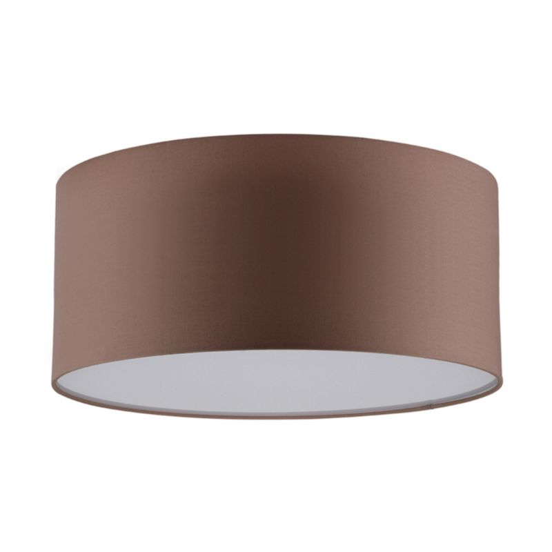 Lampa Sufitowa SPOT Light 1xLED 13W Elegancka Brązowa Tkanina w Klasycznym Stylu, Polski Producent, 1 szt.