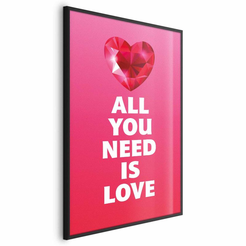 Plakat Artgeist Zjawiskowe serce 40x60 cm z ramą czarną 1 szt
