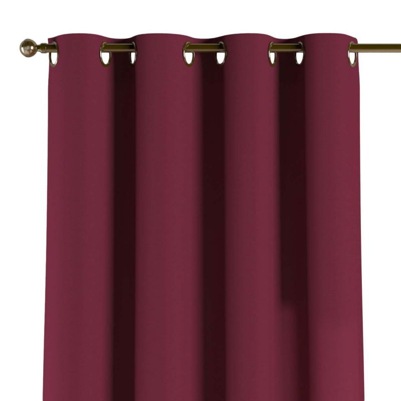 Zasłona na kółkach Dekoria 130x245 cm Cotton Panama Plum śliwkowy 1 szt.