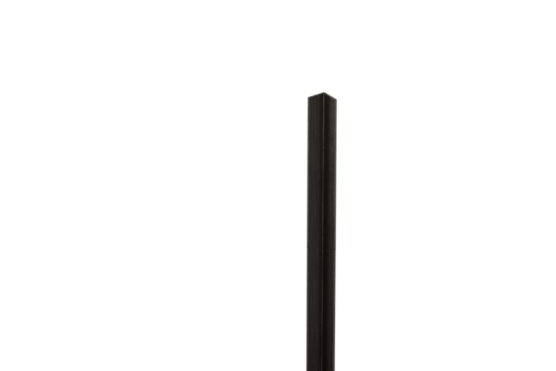Kątownik wykończeniowy wewnętrzny L Lambro czarny matowy 1cm x 1cm x 270cm 1 szt.