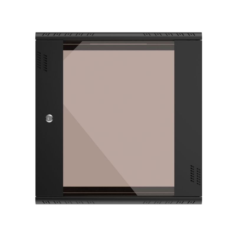 Szafa rack Extralink Premium 12U 600x450 Czarna beznarzędziowy montaż montowana na ścianie 1szt