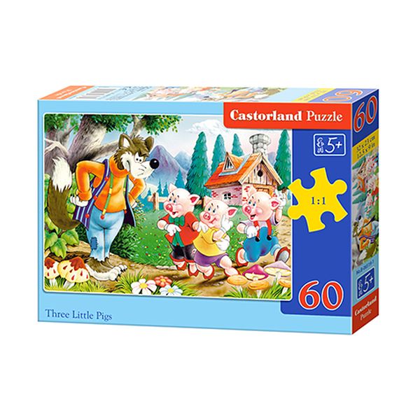 Castorland Puzzle 60 el. B-06519-1 Three Little Pigs