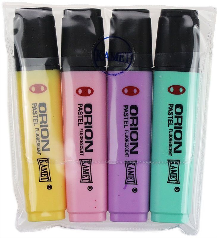 ZAKREŚLACZ ORION PASTEL 4KOL Kamet