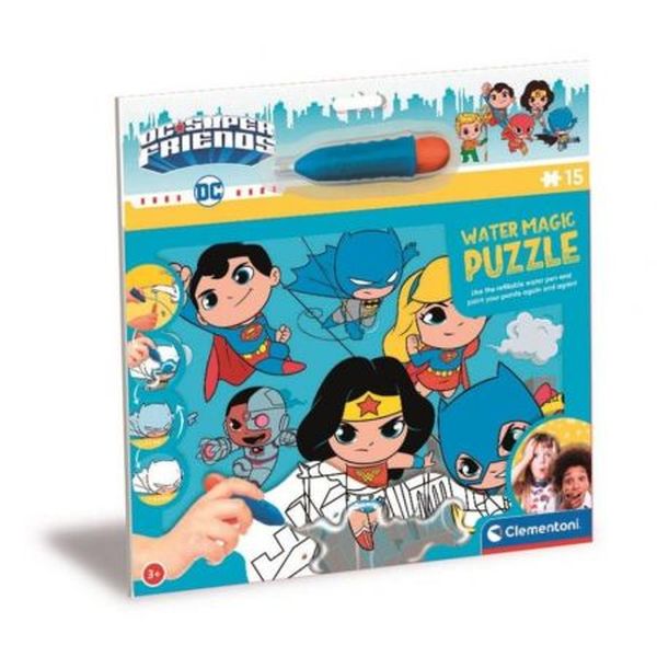 Magiczne wodne puzzle WATER MAGIC 15 EL Dc Superfriends Clementoni