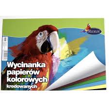 Zeszyt A4 Papierów Kolorowych Kredowych 8 kolorów Baniamin