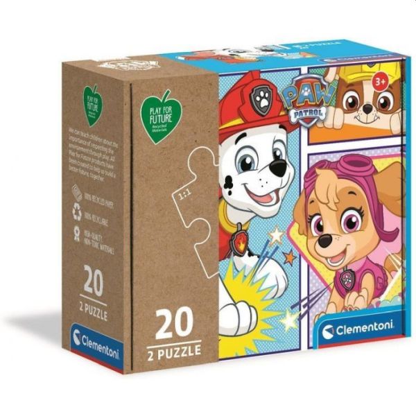 Clementoni Puzzle Psi Patrol 2x 20 elementów